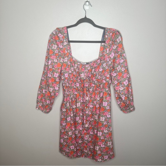 J. Crew Cinched-waist Organic Cotton Dress in Liberty® Meadow Song  NWT - Picture 7 of 7